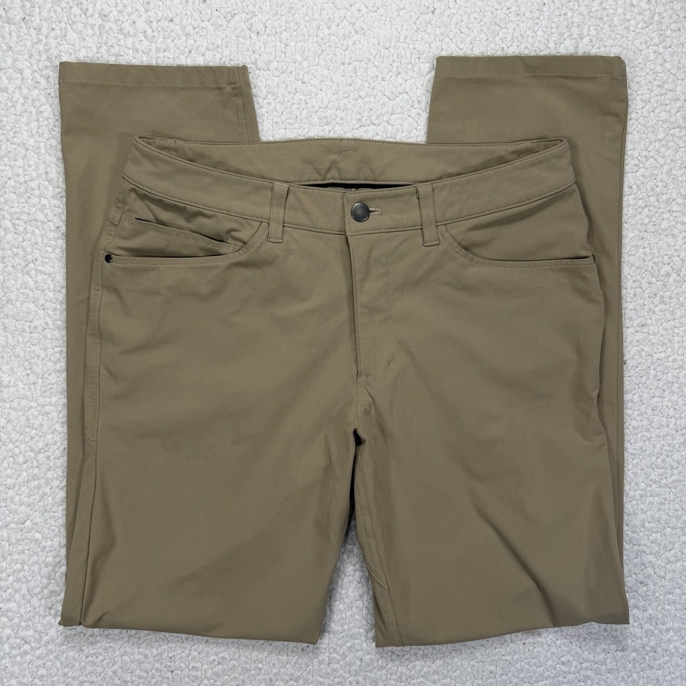 Lululemon Pants Men's 30x31 Khaki Stretch Tech Casual Outdoors Gorpcore Hiking